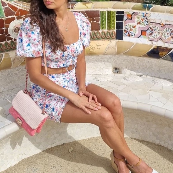 2 PIECE FOR LOVE & LEMONS Juliet Top & Mini Skirt set - Picture 5 of 16